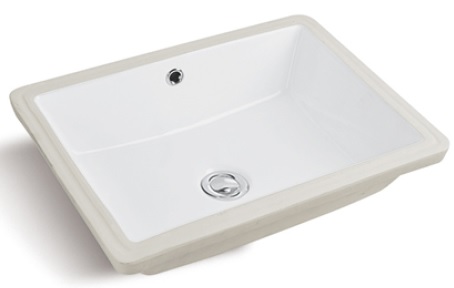 Porcelain Sink — Almond / White